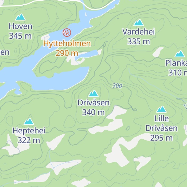 Map of Drivåsen