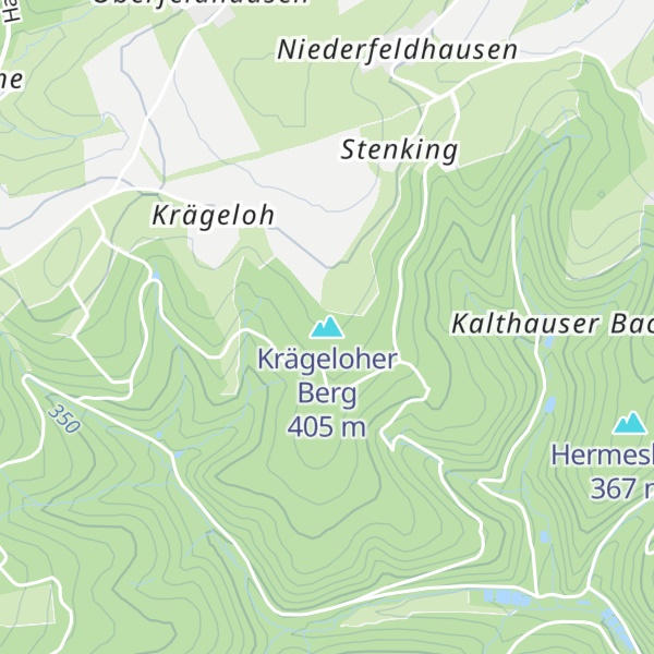 Map of Krägeloher Berg