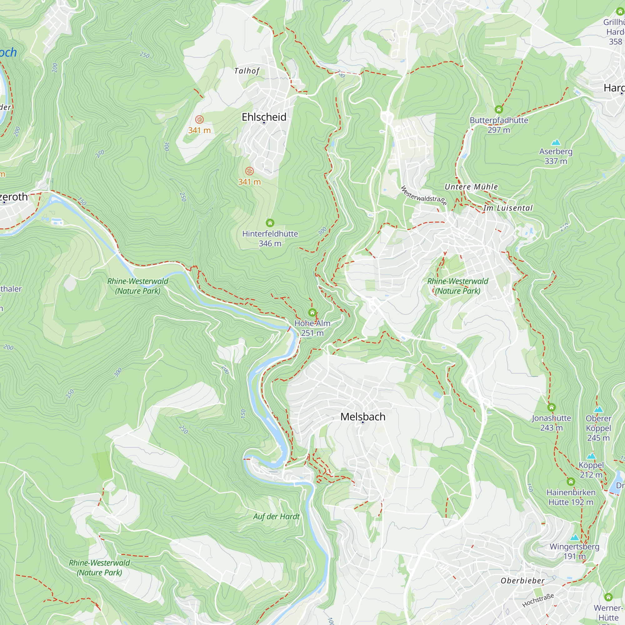 Hohe Alm map