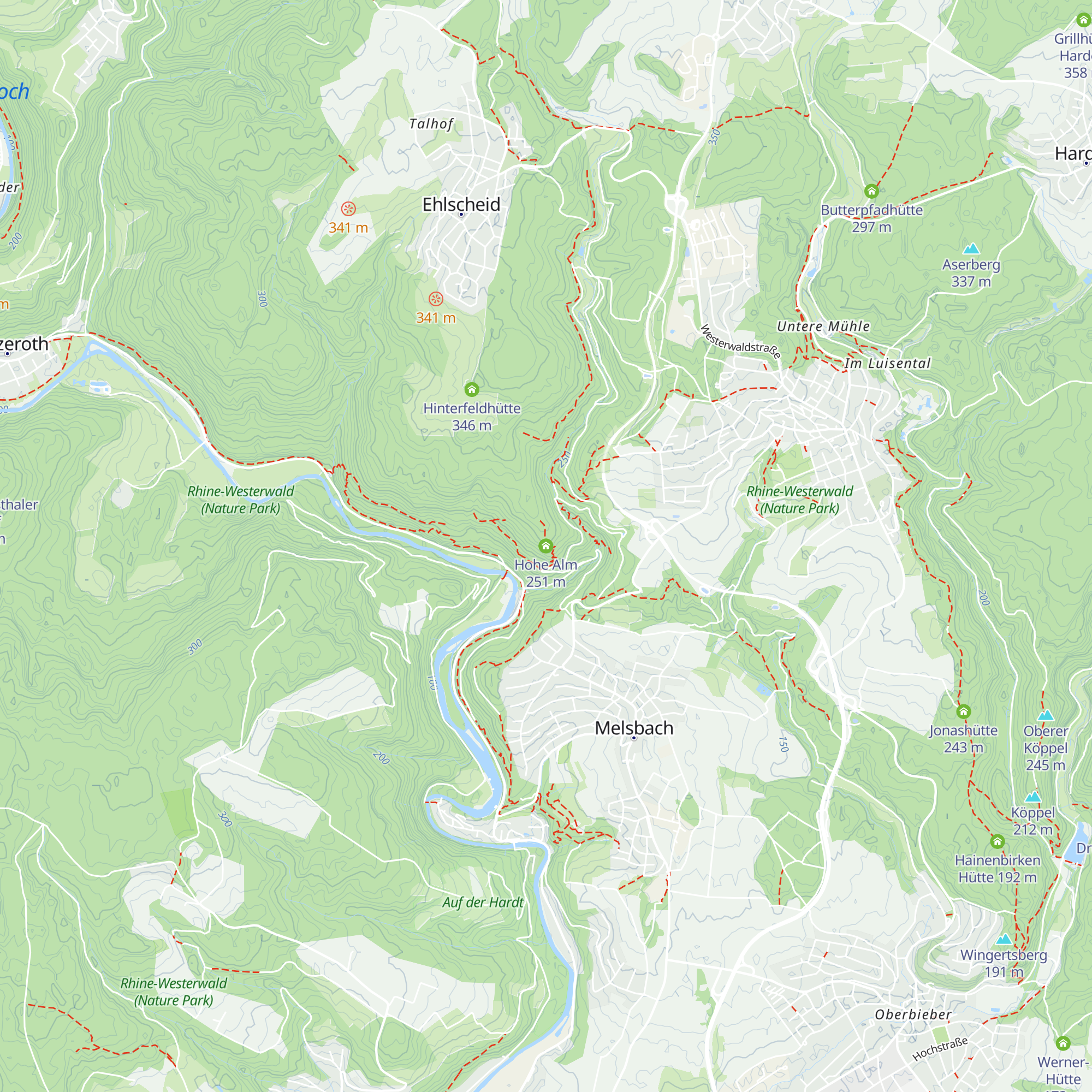 Hohe Alm map