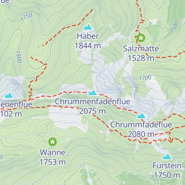 Map of Chrummenfadenflüe