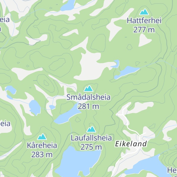 Map of Smådalsheia