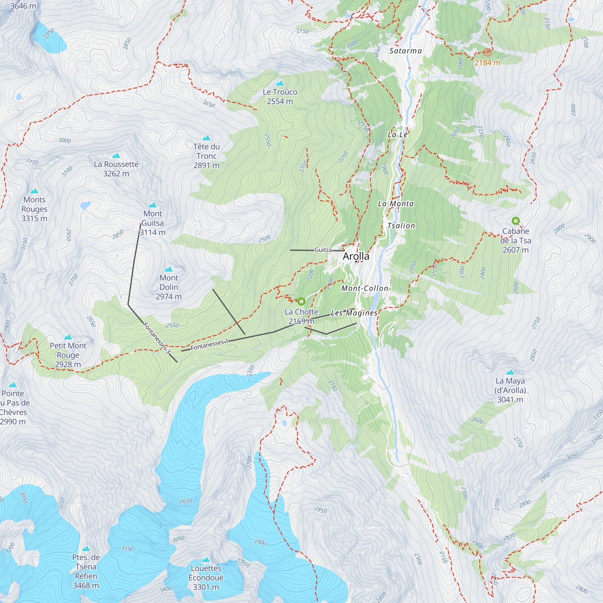 La Chotte map