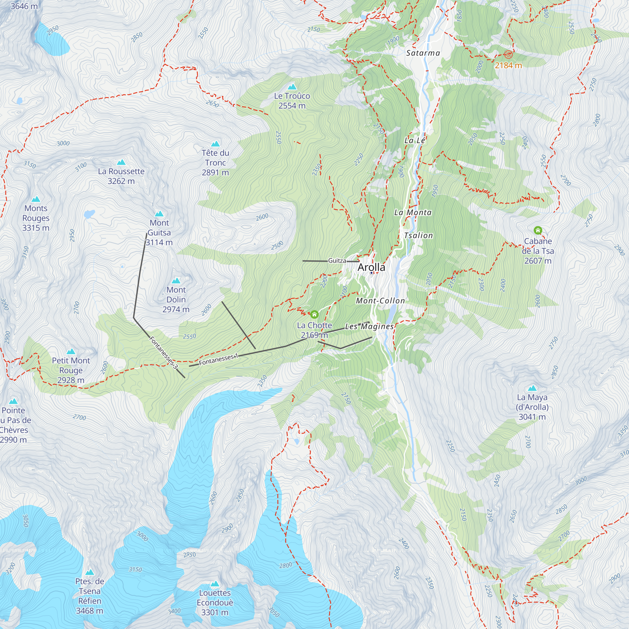 La Chotte map