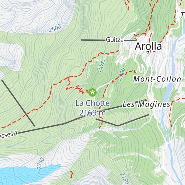 Map of La Chotte