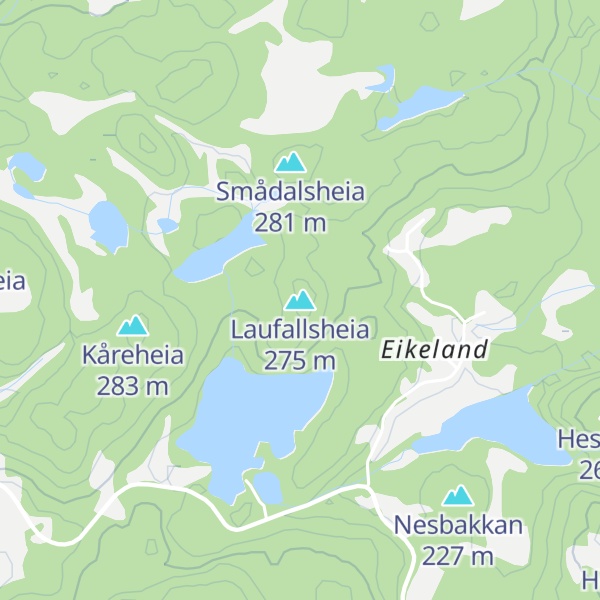 Map of Laufallsheia