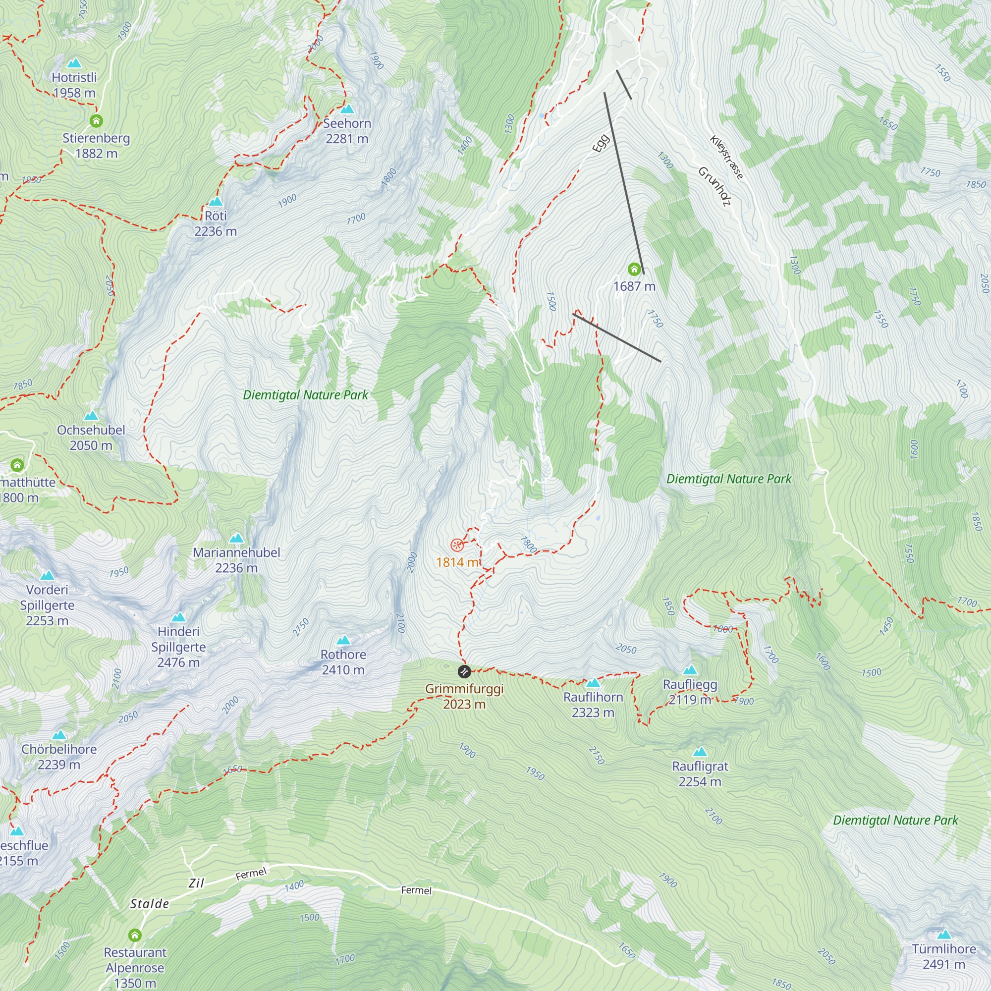 Alp Grimmi map