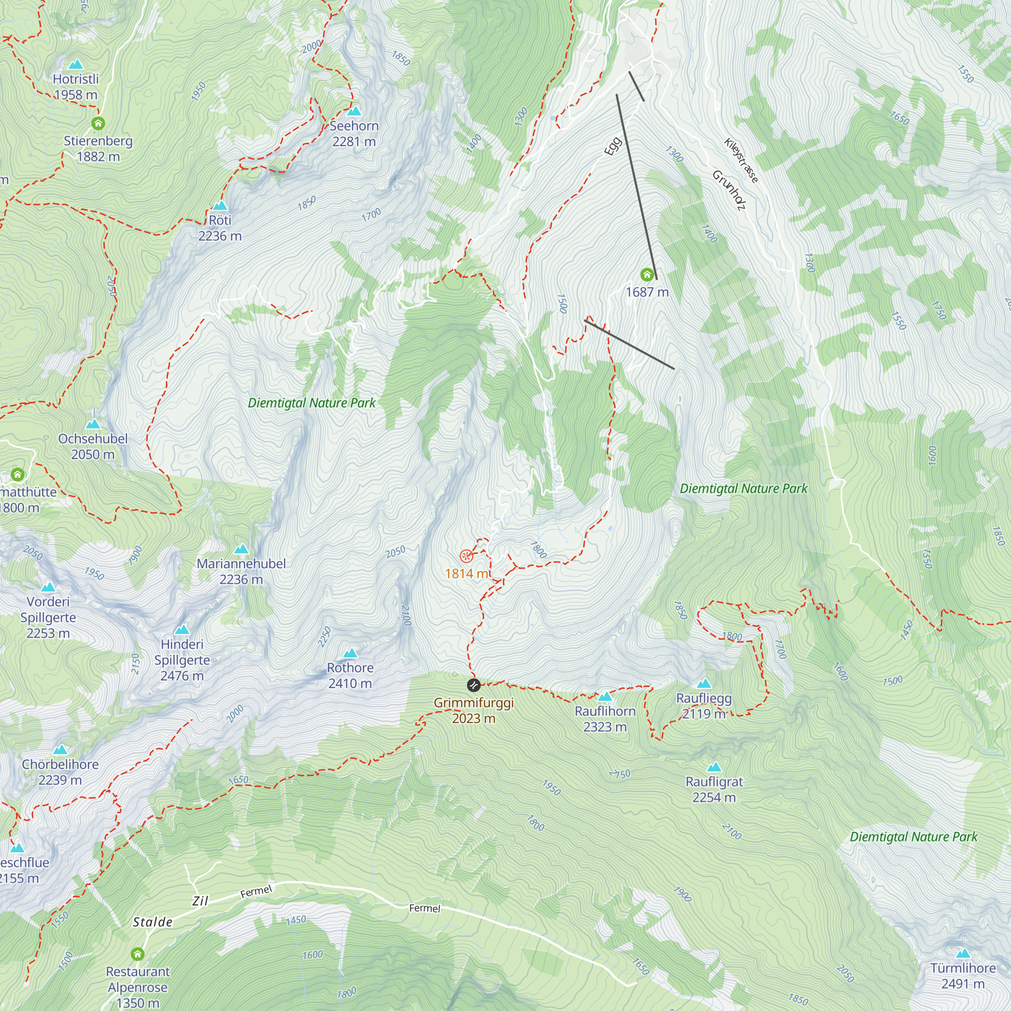 Alp Grimmi map