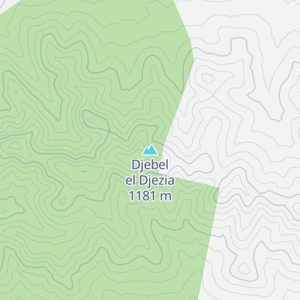 Map of Djebel el Djezia