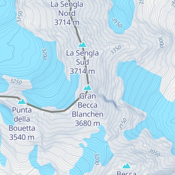 Map of Gran Becca Blanchen