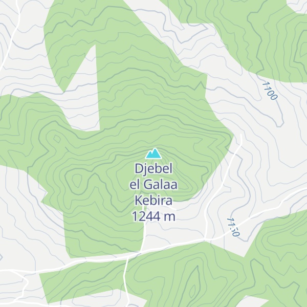 Map of Djebel el Galaa Kebira