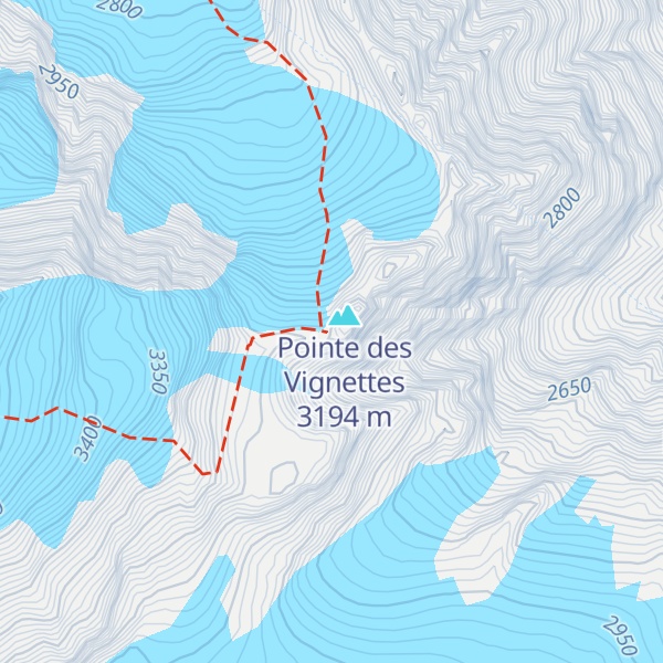 Map of Cabane des Vignettes CAS