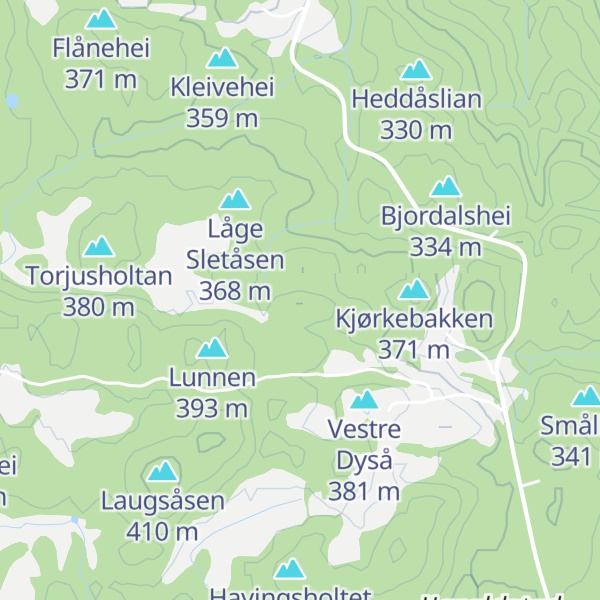 Map of Tjalebakken