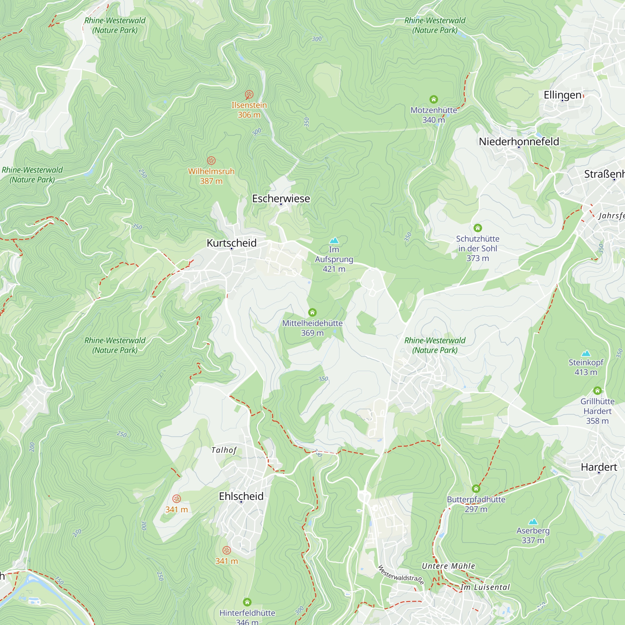 Mittelheidehütte map