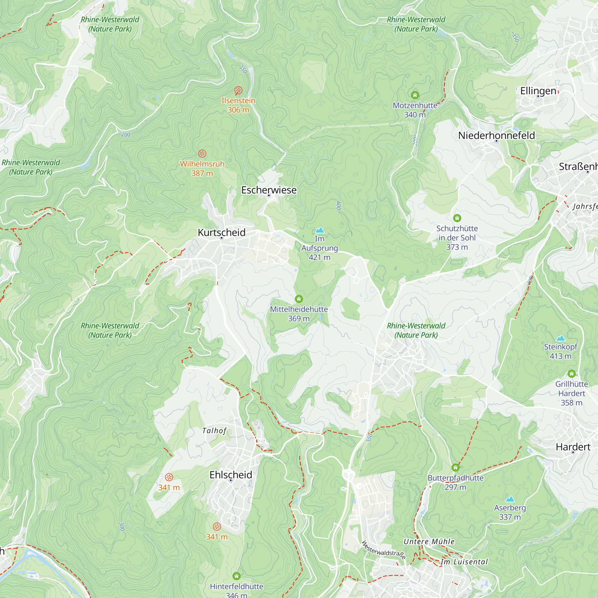 Mittelheidehütte map