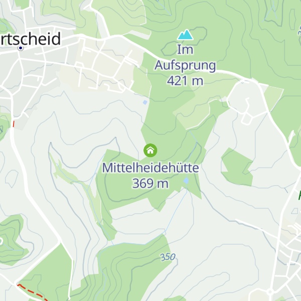 Map of Mittelheidehütte