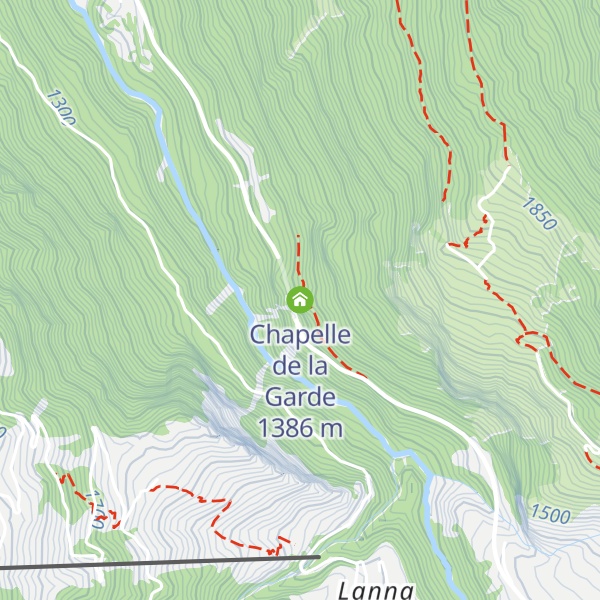 Map of Chapelle de la Garde