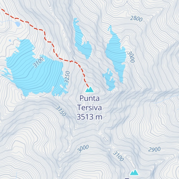 Map of Punta Tersiva