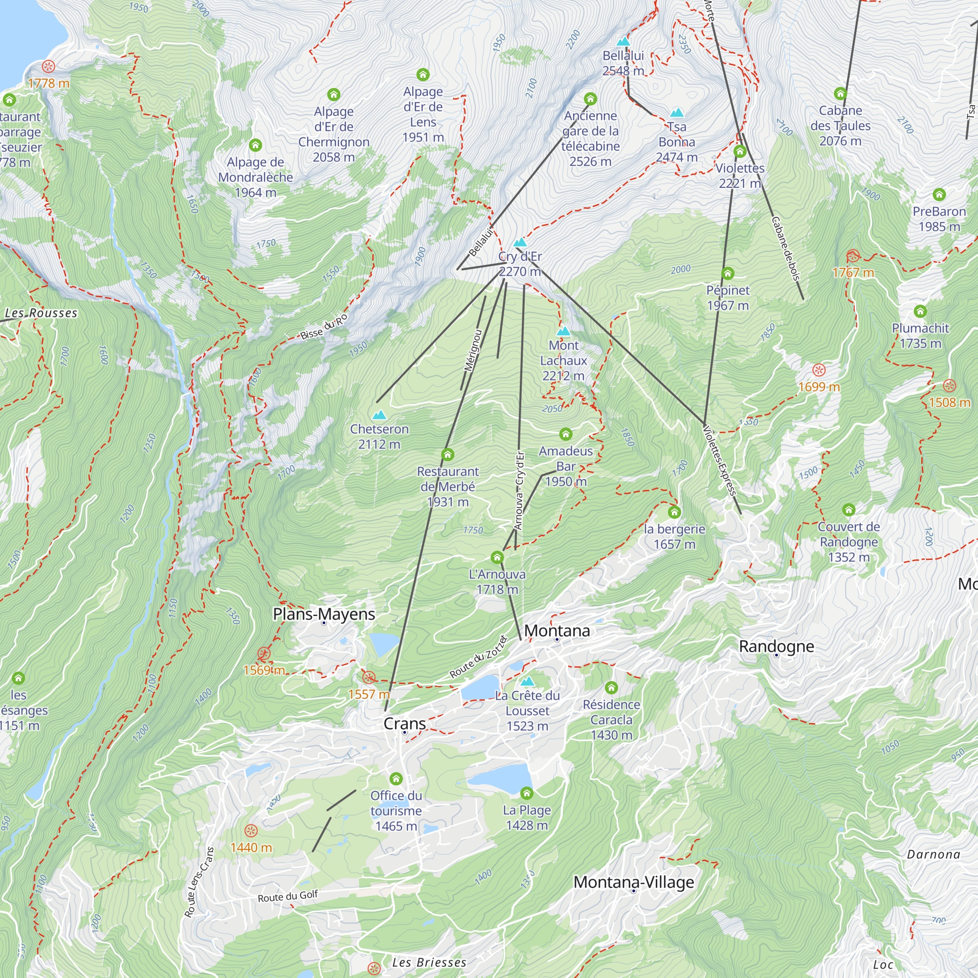 Alpage de Corbire map