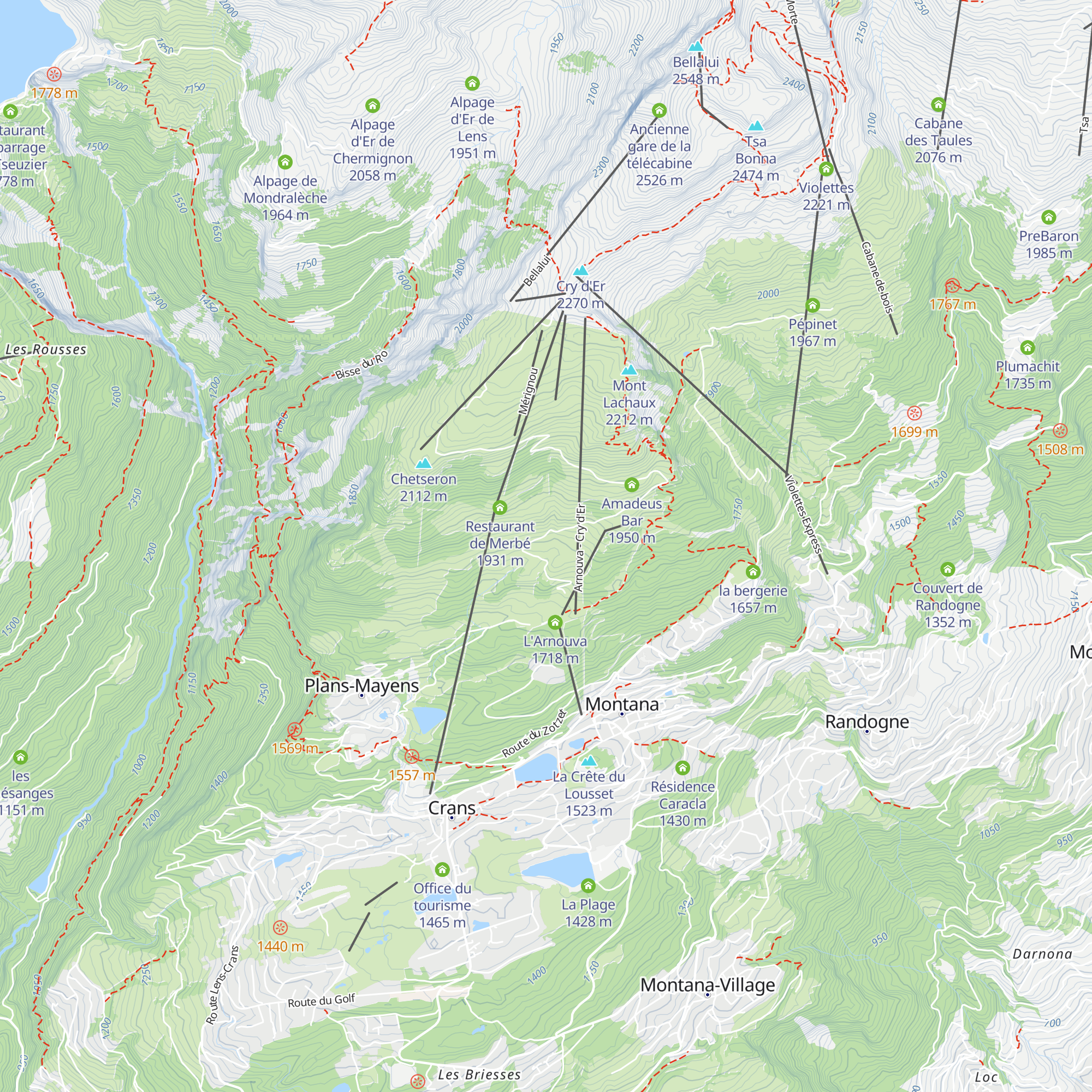 Alpage de Corbire map