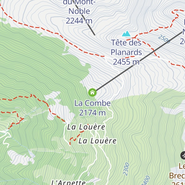 Map of La Combe