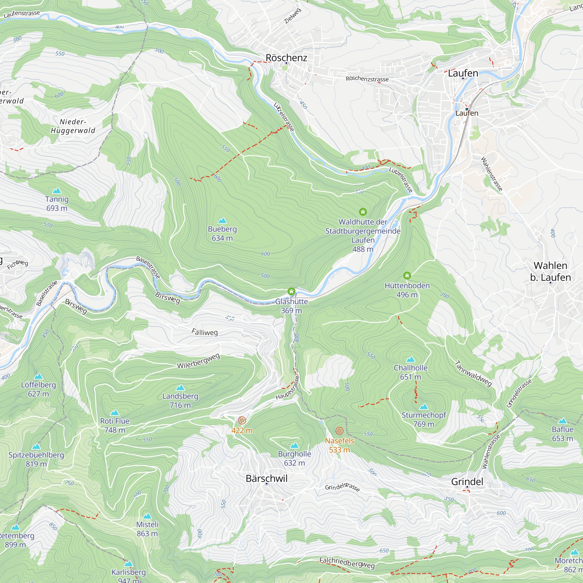 Glashütte map