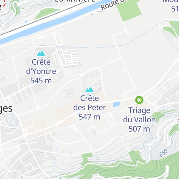 Map of Crête des Peter
