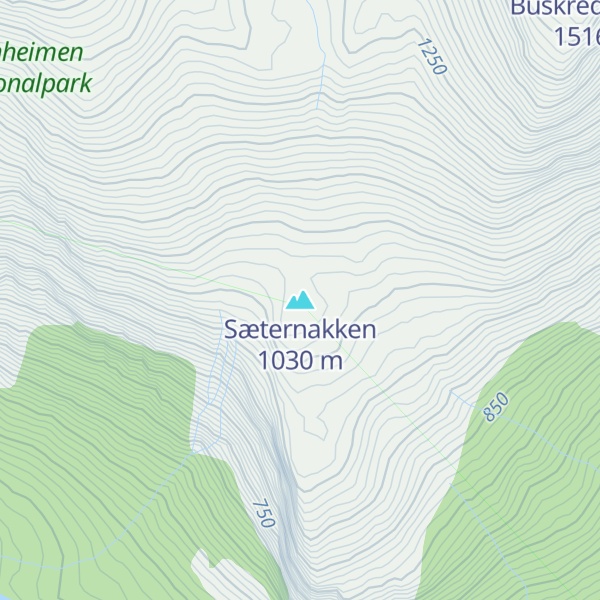 Map of Sæternakken