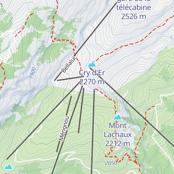 Map of Club Cry d'Er
