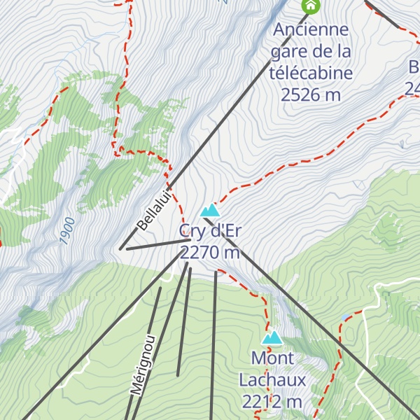 Map of Cry d'Er