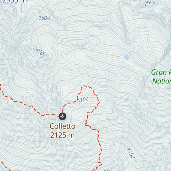 Map of Casotto P.N.G.P. del Giavino