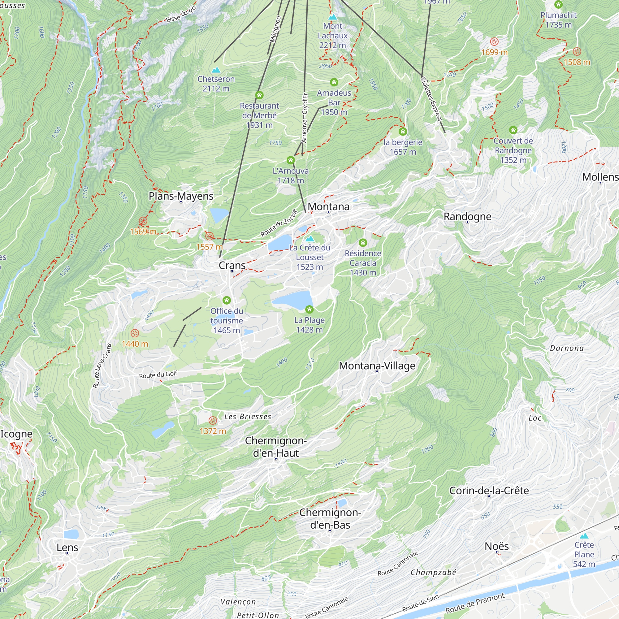 La Plage map