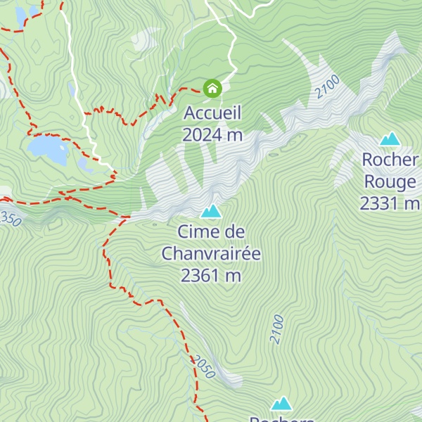 Map of Cime de Chanvrairée
