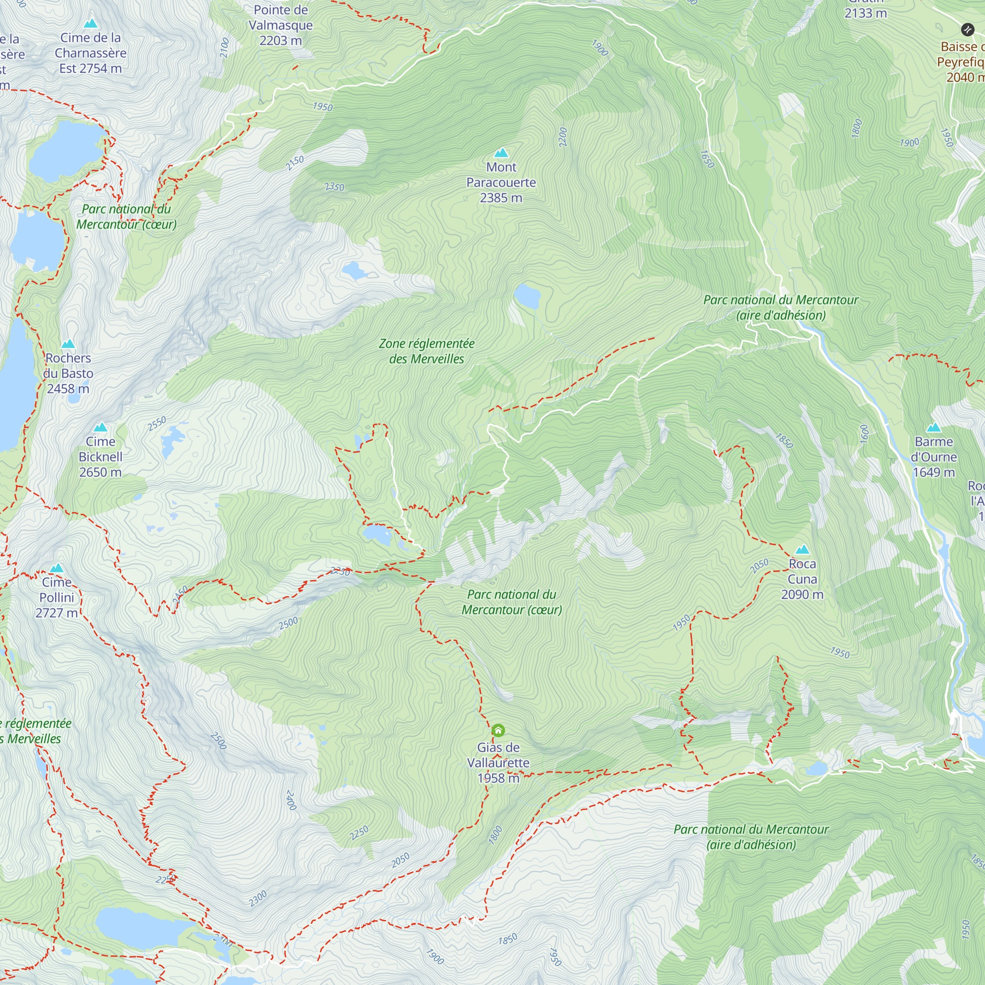 Refuge de Fontanalba map