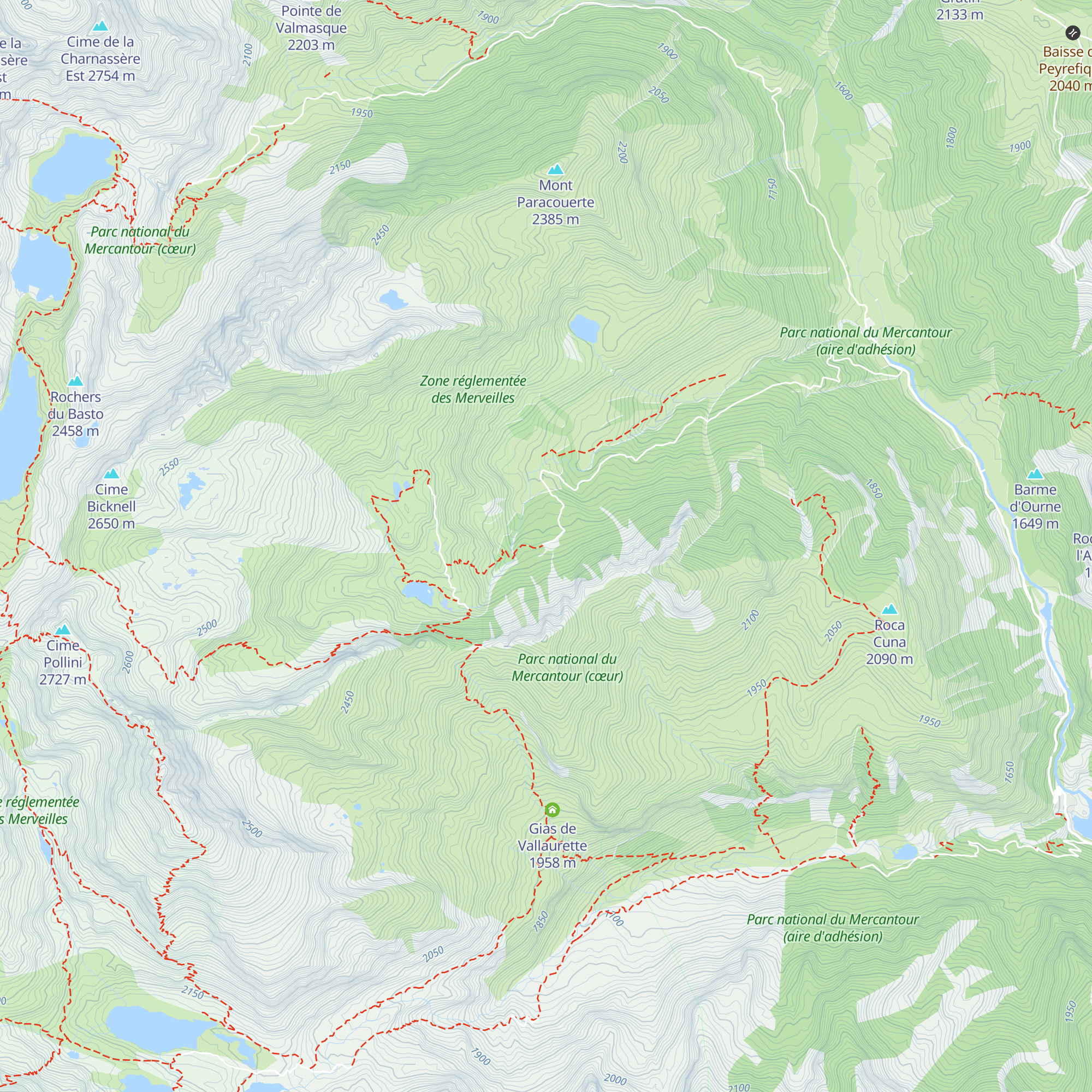 Refuge de Fontanalba map