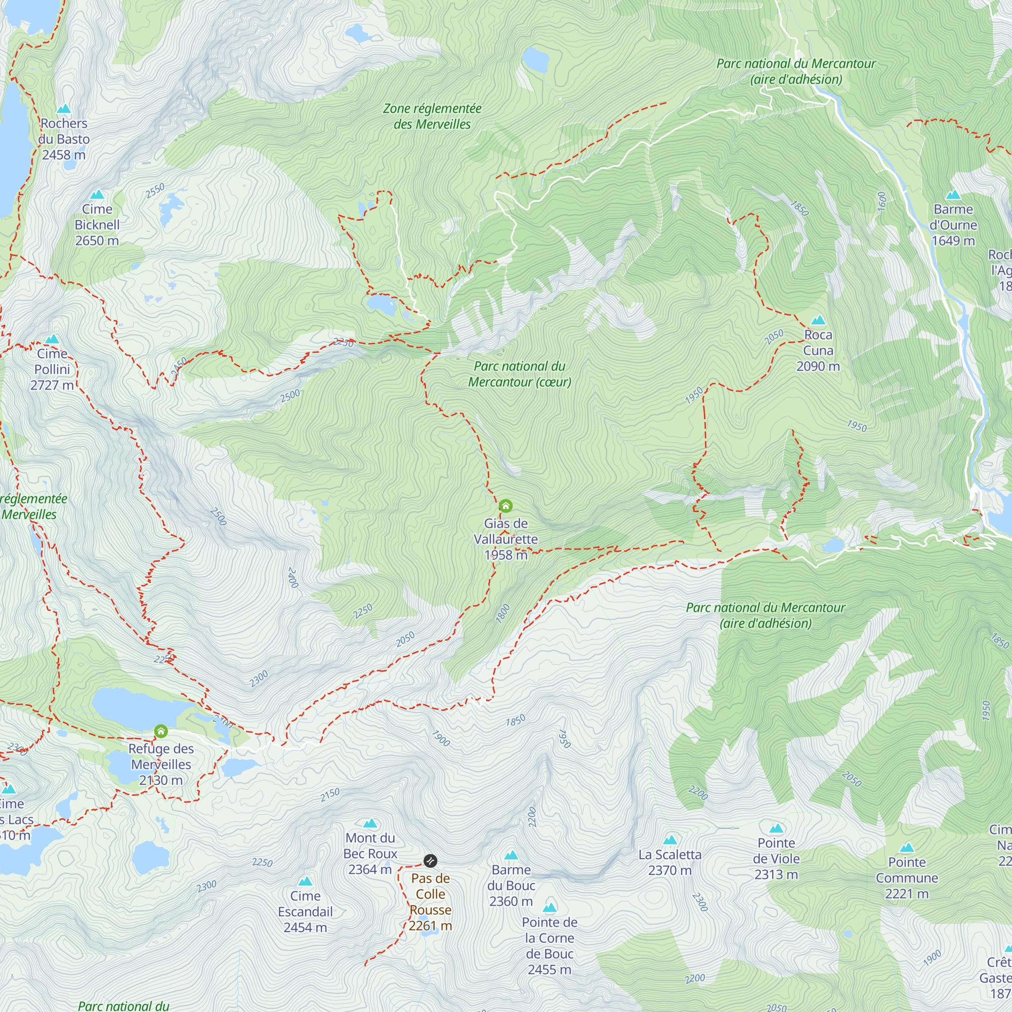 Gias de Vallaurette map