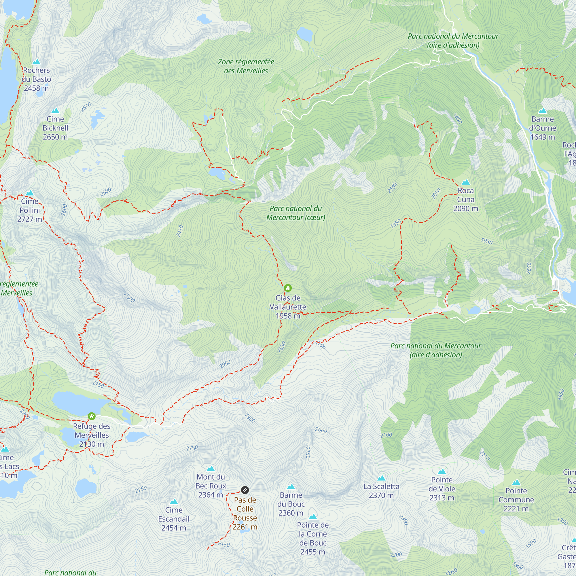 Gias de Vallaurette map