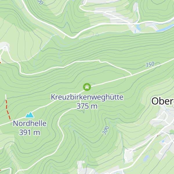 Map of Kreuzbirkenweghütte