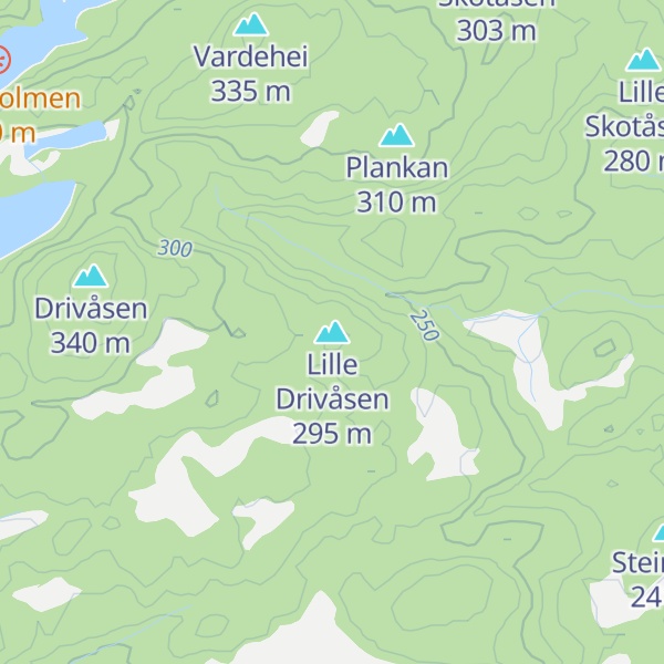 Map of Lille Drivåsen