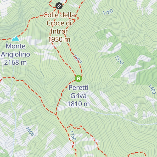 Map of Peretti Griva