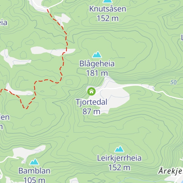 Map of Tjortedal