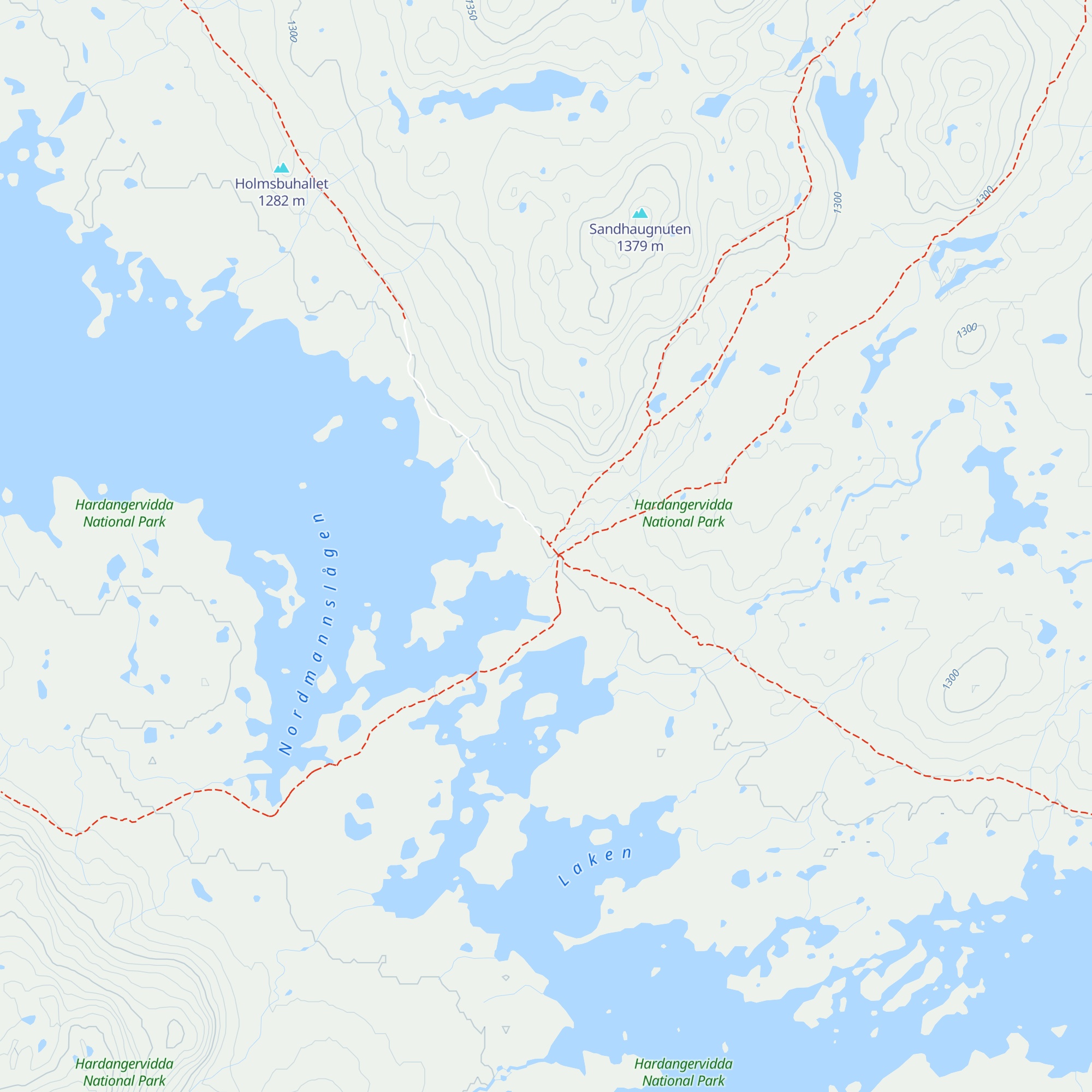 Sandhaug map