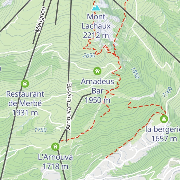 Map of Cabane de Mattia