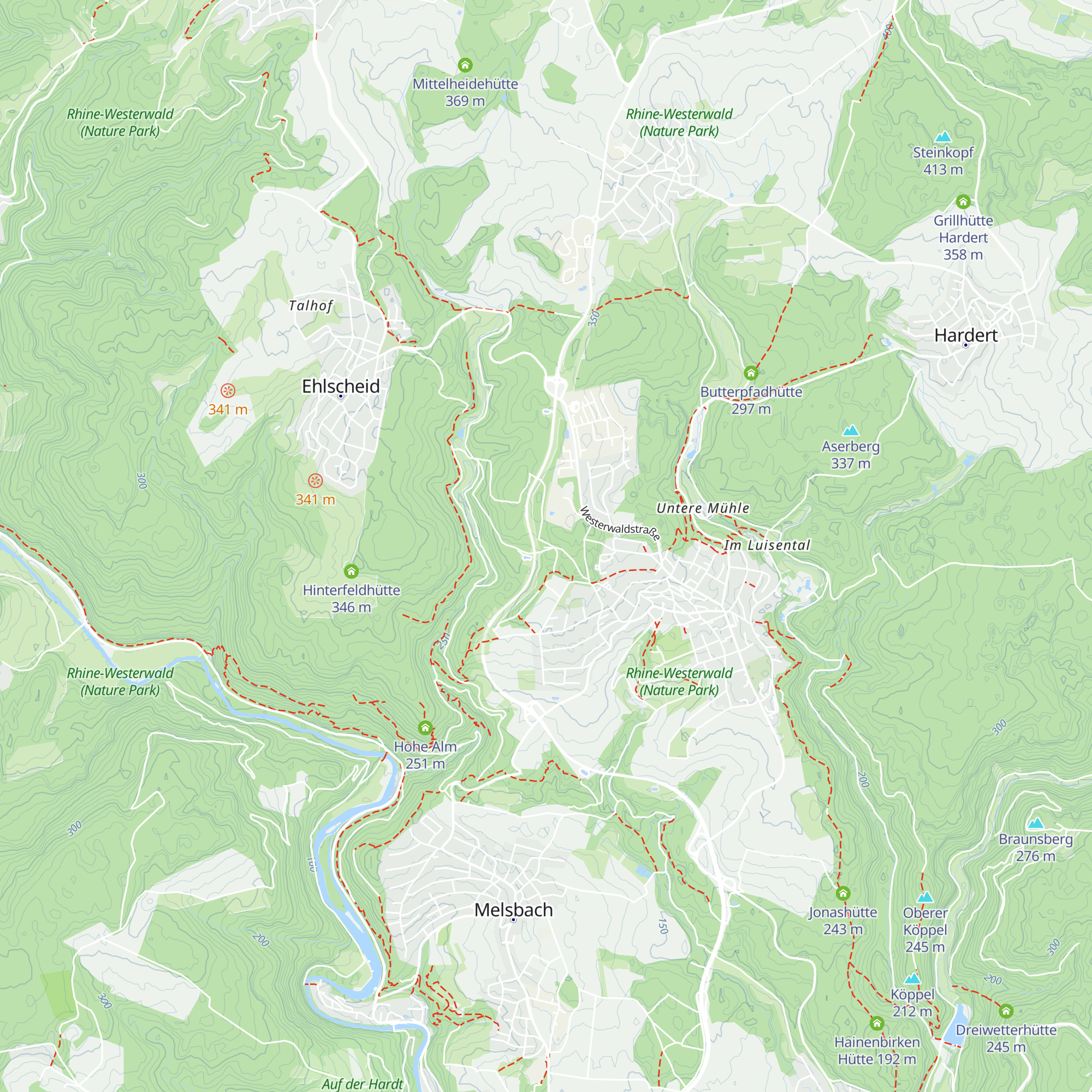Grillhütte Rengsdorf map