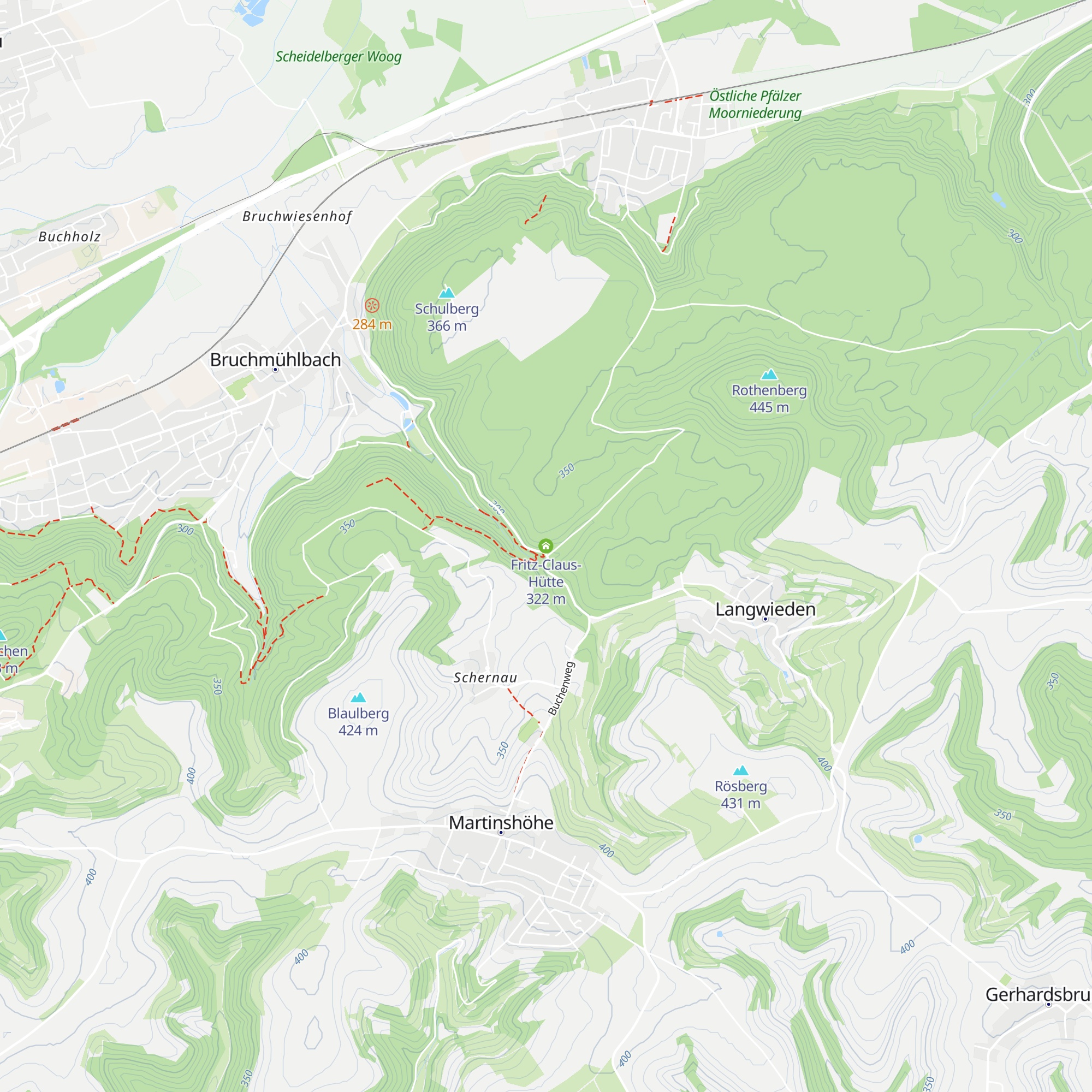 Fritz-Claus-Hütte map