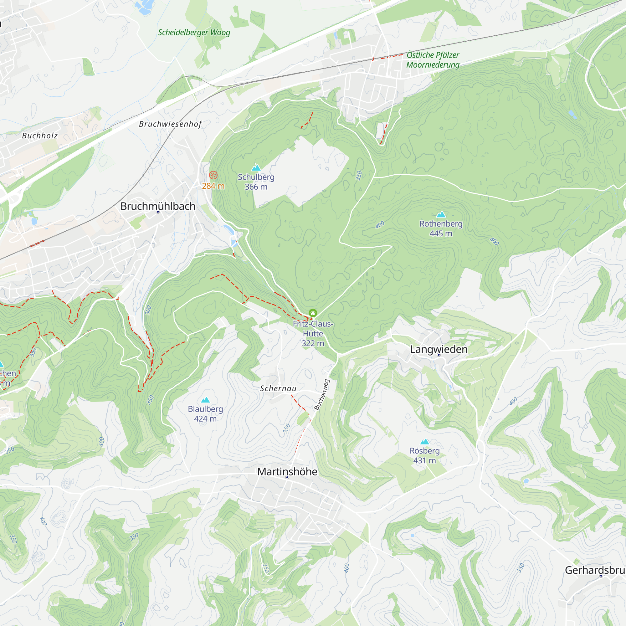 Fritz-Claus-Hütte map