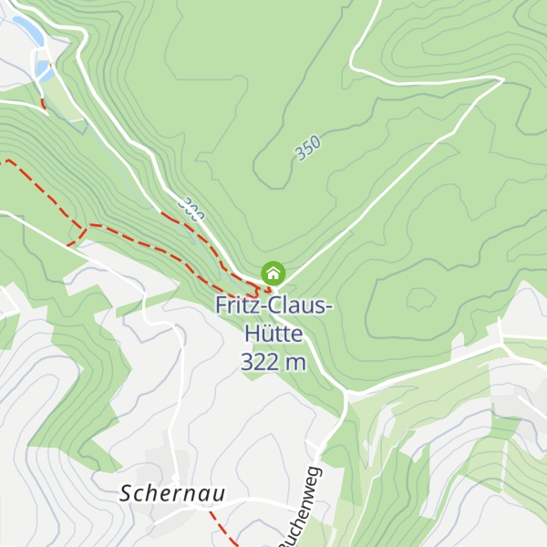 Map of Fritz-Claus-Hütte