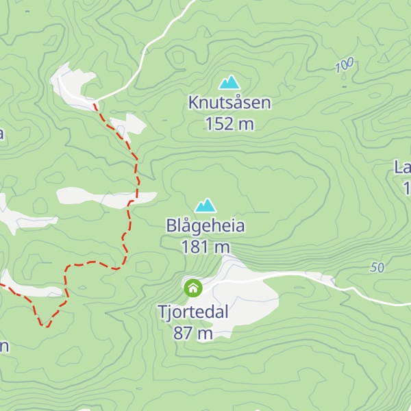 Map of Blågeheia
