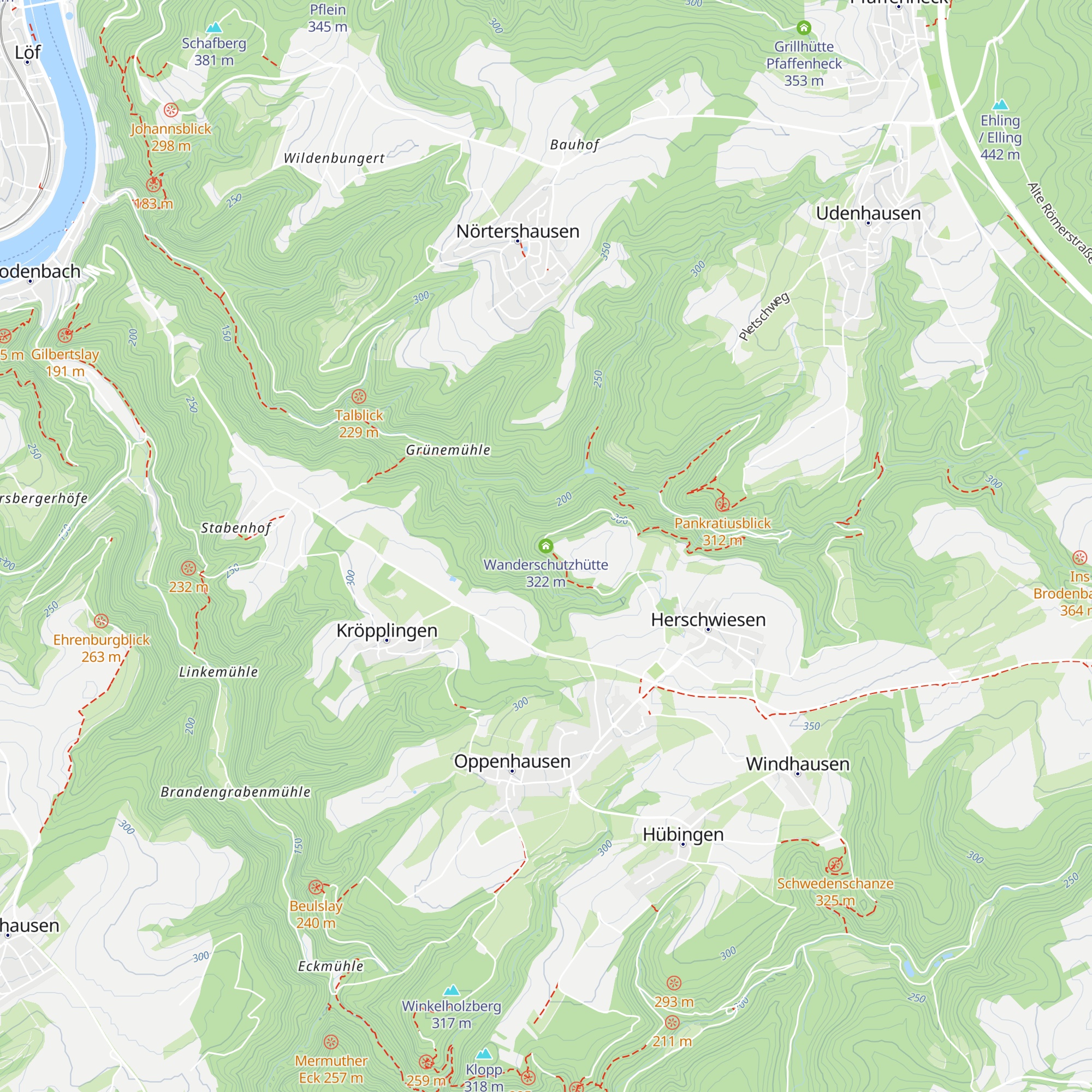 Wanderschutzhütte map