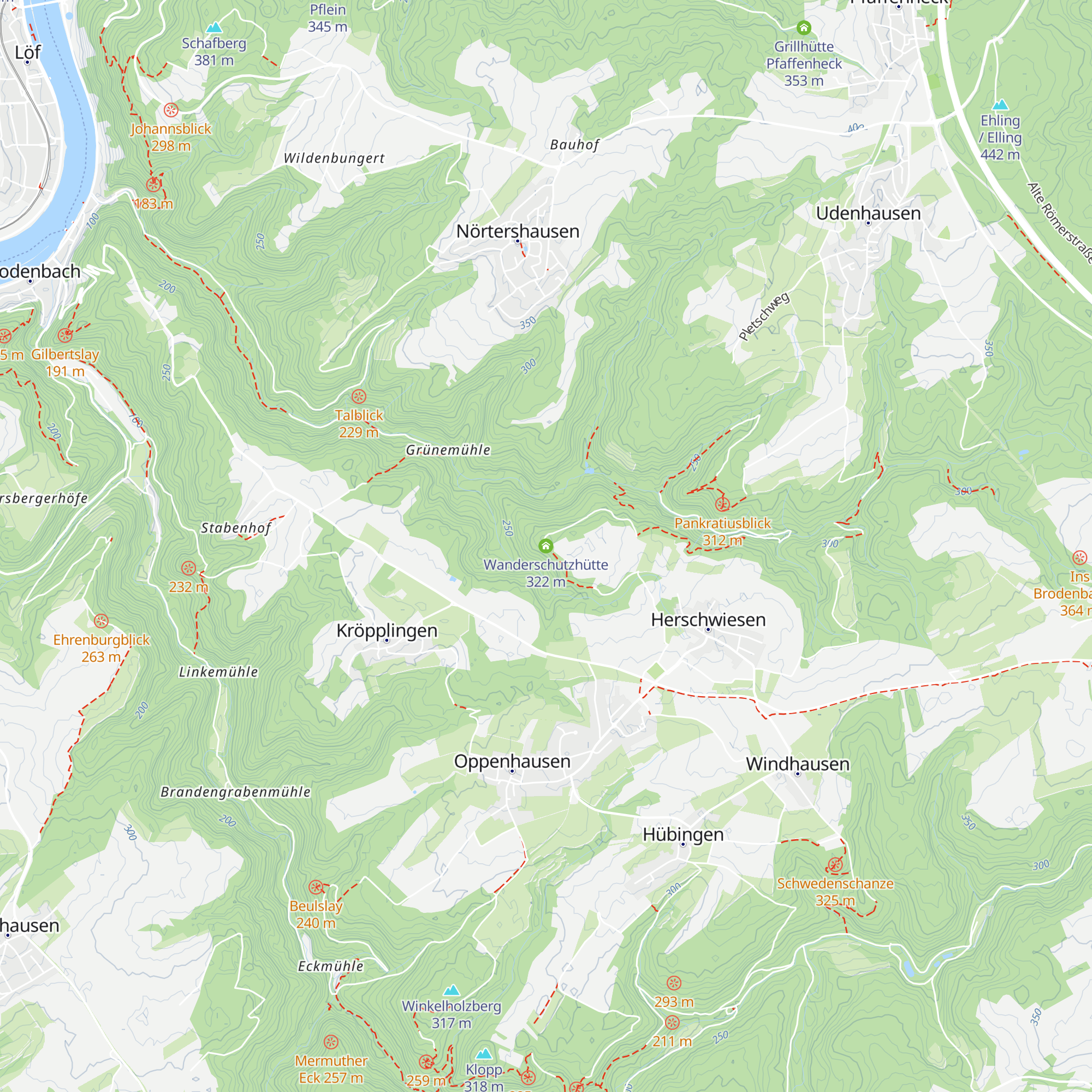Wanderschutzhütte map